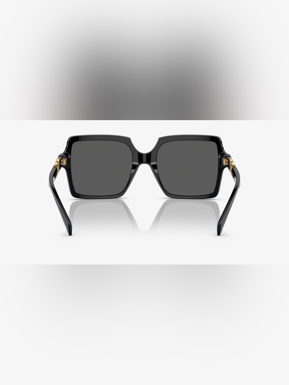 Versace Black Square Women's Sunglasses with Gold Medallion - Picture 5 of 6